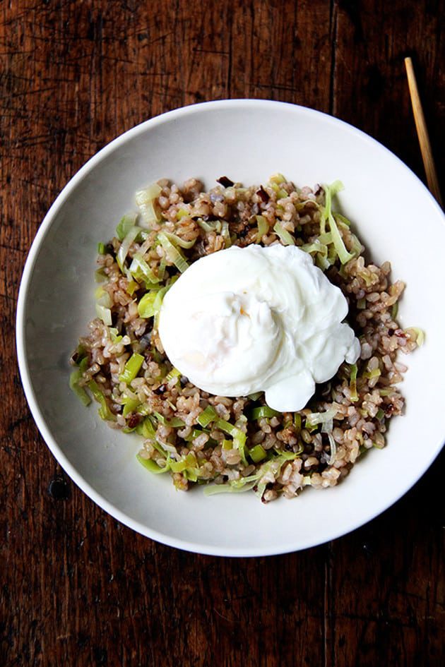 Ginger Fried Rice with Poached Egg - alexandra's kitchen