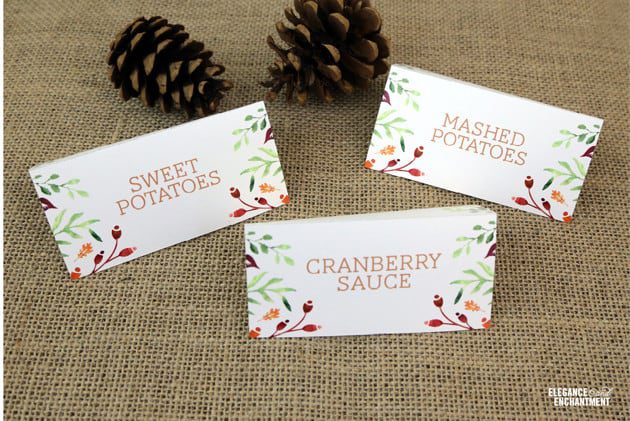 Free Thanksgiving Table Printables - Today's Creative Life