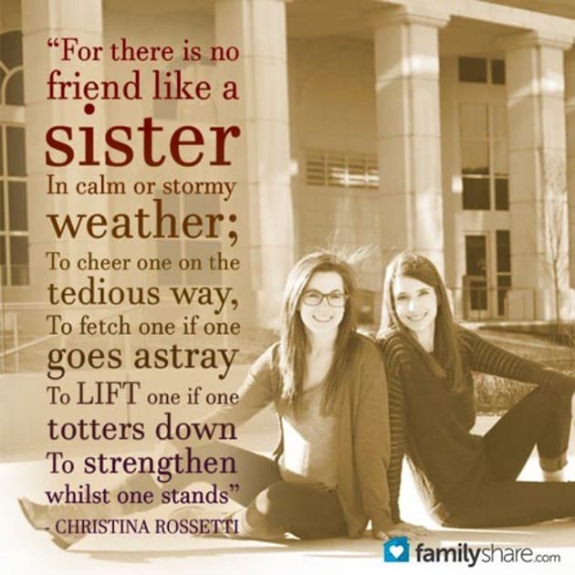 15 quotes only those who deeply love their sister will understand