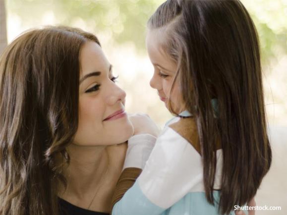 mother and daughter talking