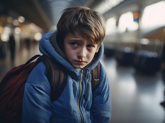 Boy in Airport