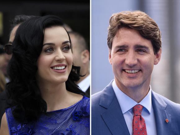 Kati Perry and Justin Trudeau